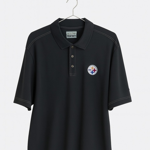 Tommy Bahama Other - Tommy Bahama Steelers Polo XL | Black Emfielder | Supima Cotton | NFL Fan Gear